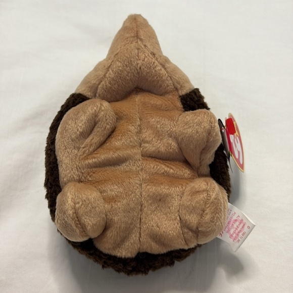 Vintage Ty Brown and Tan Hedgehog Plush Small Pet Toy. Prickles - Picture 6 of 8